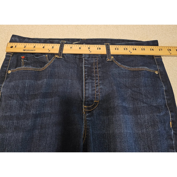 Seven7 Jeans Women’s Montreal Dark Wash Tummyless High Rise Skinny Sz 14 - Picture 7 of 15